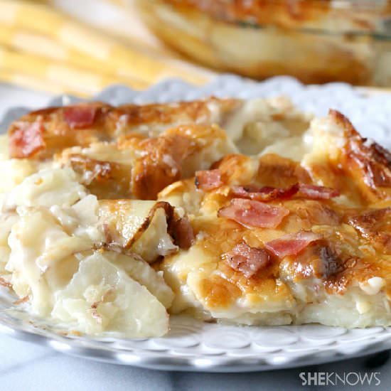 Horseradish Potatoes au Gratin