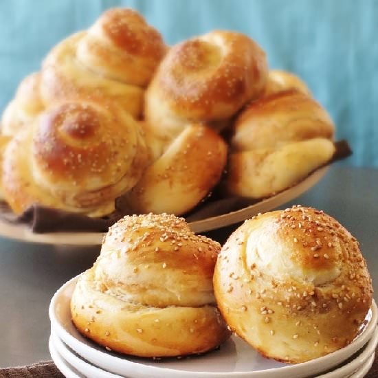 sweet tahini rolls