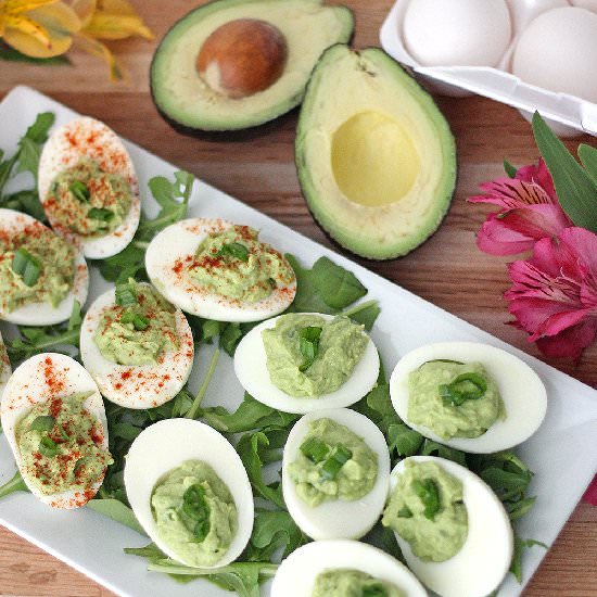 Avocado Deviled Eggs