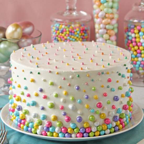 Easter Polka Dot Cake