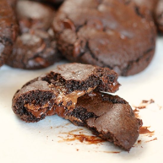 Salted Caramel Chocolate Cookies