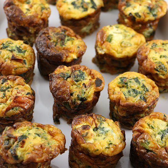 Spinach & Goat Cheese Mini Quiche