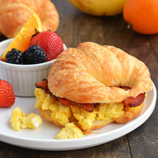 Bacon & Egg Breakfast Croissant