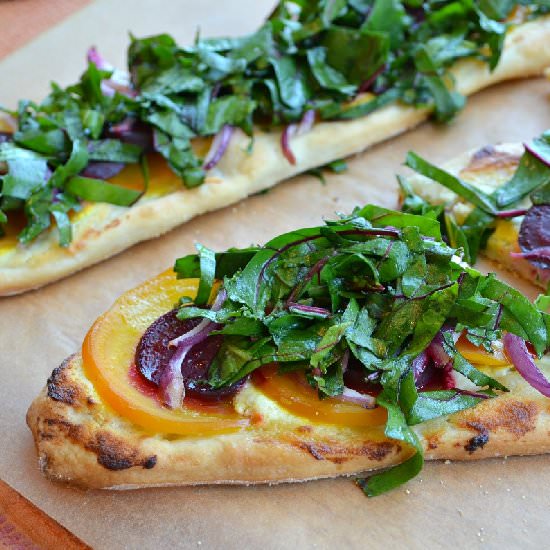 Beet and Goat Cheese Pizza