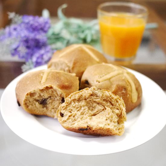 Sourdough Hot Cross Buns