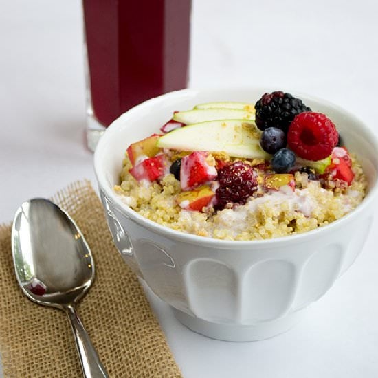 Apple-Berry Quinoa Breakfast Bowl