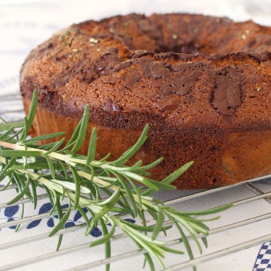 Rosemary & Olive Oil Walnut Cake