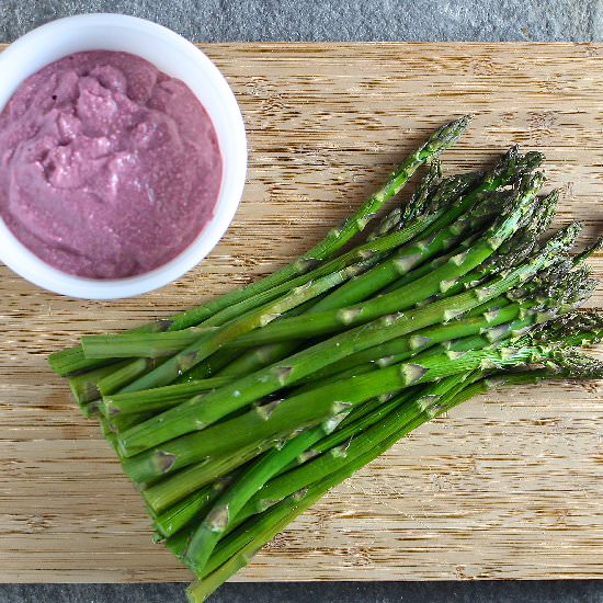 Asparagus with Raspberry Sauce