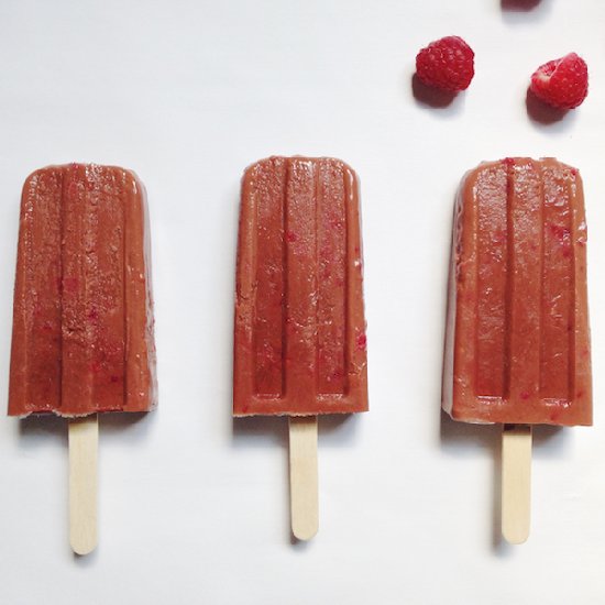 Vegan Dark Choc Rasp Fudgsicles