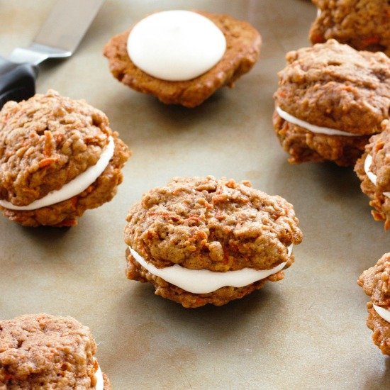 Soft Baked Carrot Cookie Sandwich