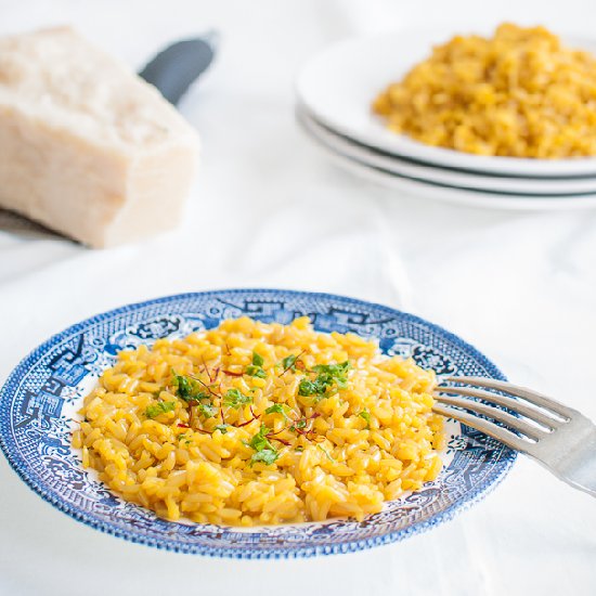 Brown Rice Saffron Risotto