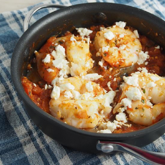 Prawns with Tomato and Feta