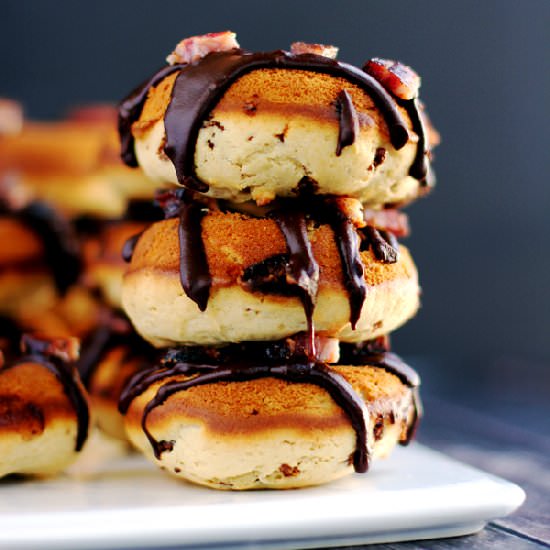 Butterfinger and Bacon Donuts