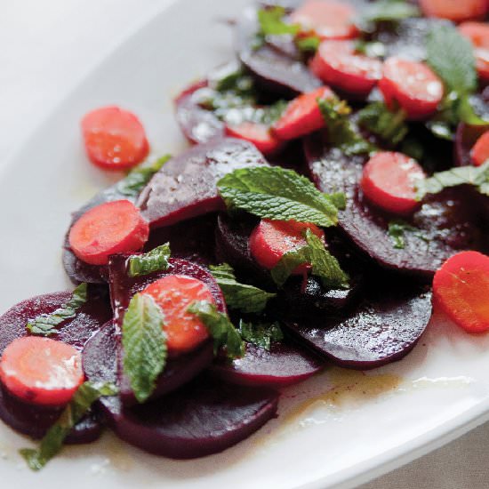 Minted Beets and Carrots