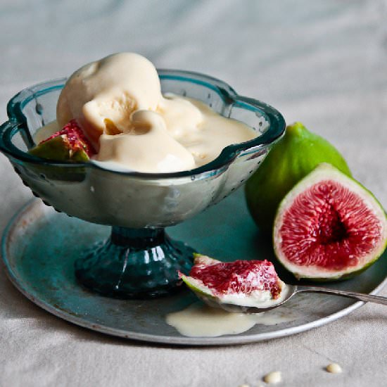 Fig Leaf & Honey Ice Cream