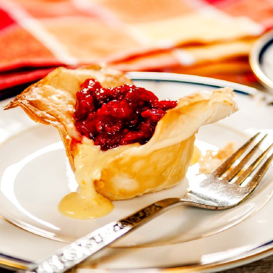 Strawberry Rhubarb Phyllo Pastry