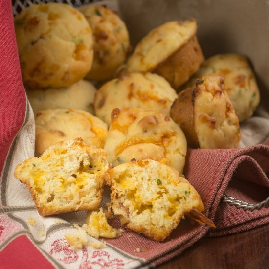 Bacon, Cheddar and Chive Muffin