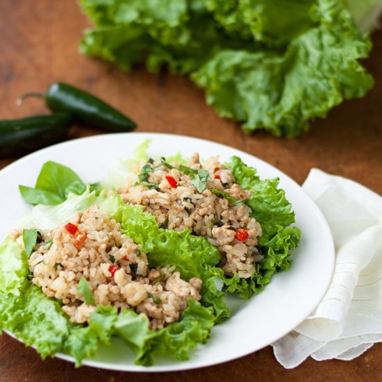 Spicy Chicken Lettuce Wraps