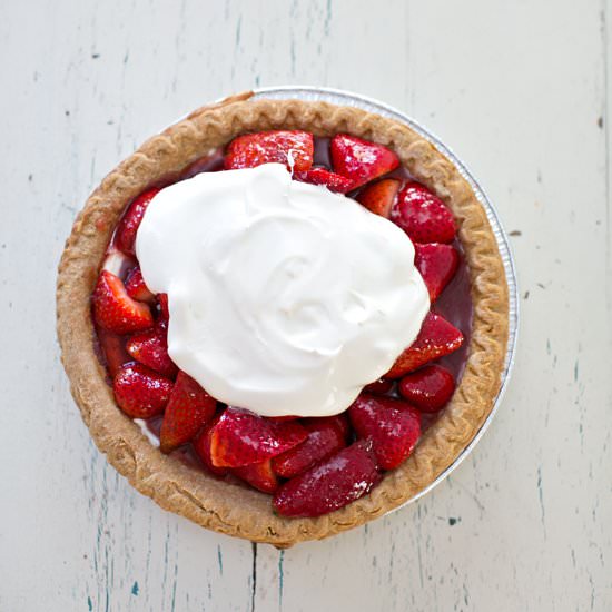 Strawberry Double Cream Pie