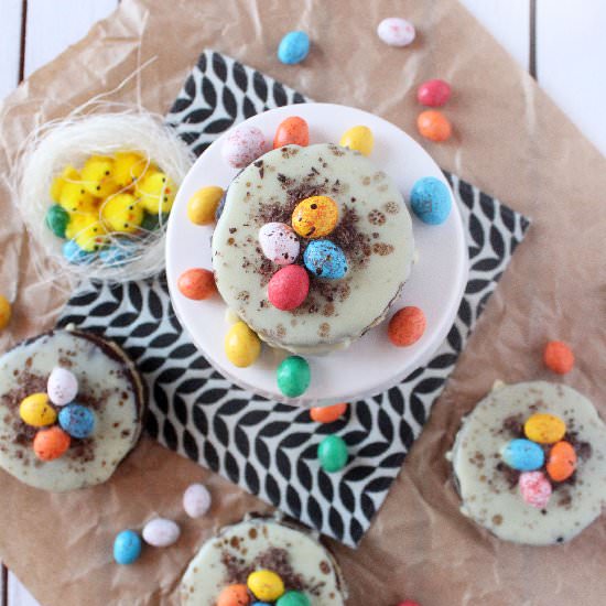 Easter Chai Chocolate Cakes