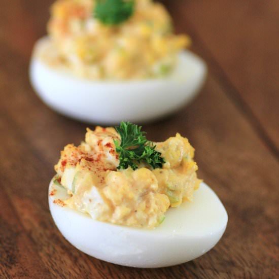 Egg Salad Deviled Eggs