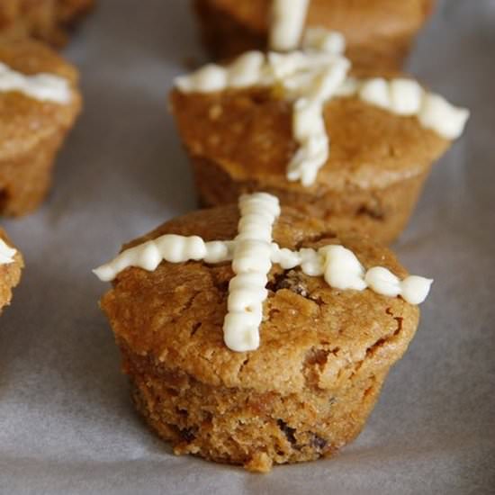 Hot Cross Buns Cupcakes