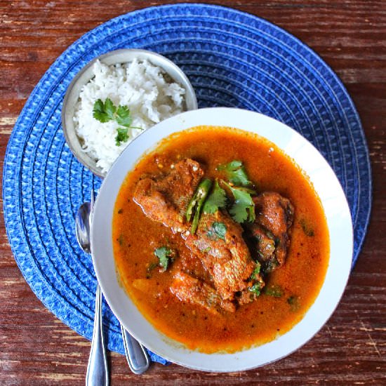 Spicy Red Snapper Fish Curry