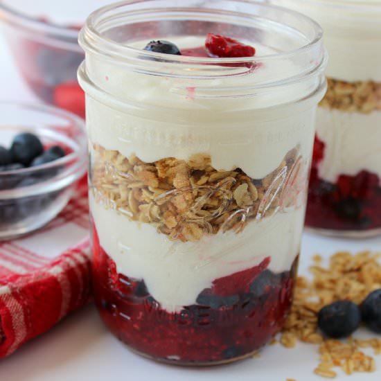 Wild Berry Parfait with Mascarpone