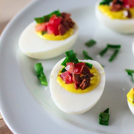 “BLT”  Ranch Deviled Eggs