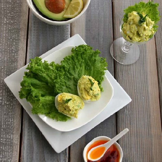 Avocado Deviled Eggs