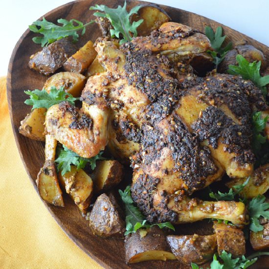 Roasted Chicken- Open Indian Style!