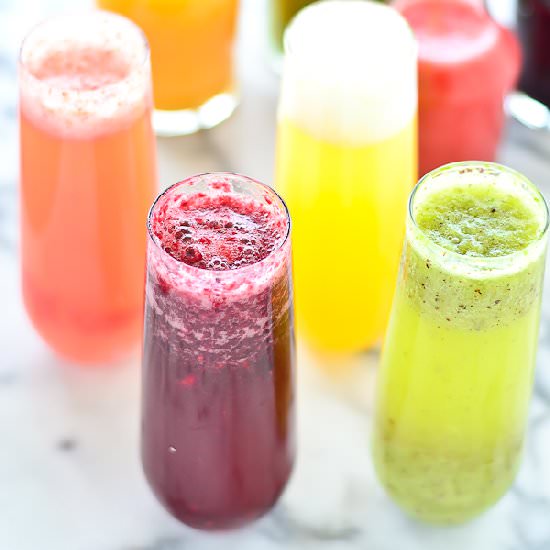 DIY Flavored Bellinis