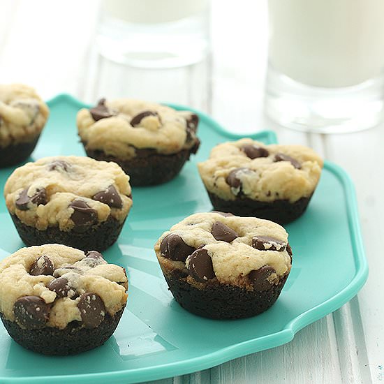 Chocolate Chip Cookie Brownie Bites