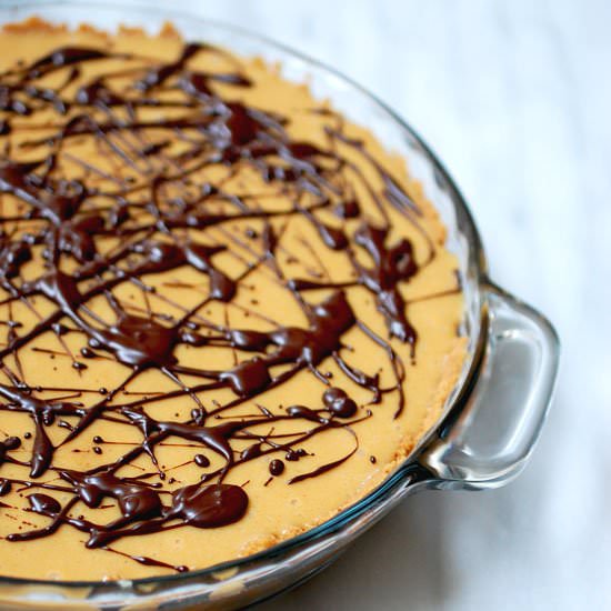 Peanut butter honeycomb pie