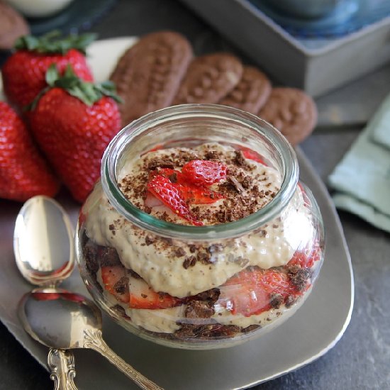 Chocolate Berry Chia Coffee Parfait