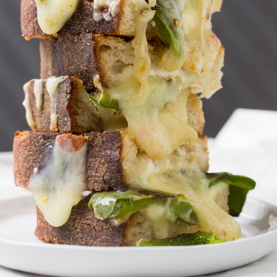 Jalapeno Pepper Jack Grilled Cheese