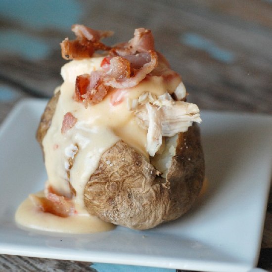 Hot Brown Baked Potato