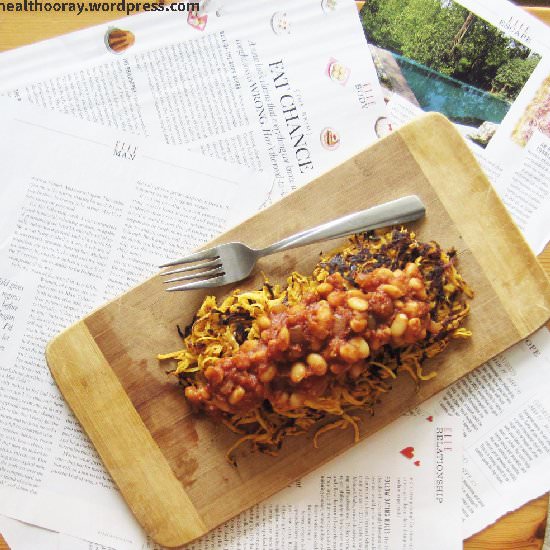 Baked Beans w. Rutabaga Hash Browns