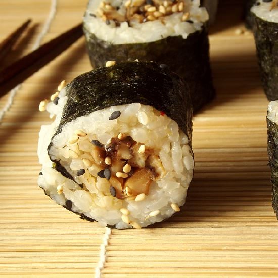 Sesame Shiitake Sushi