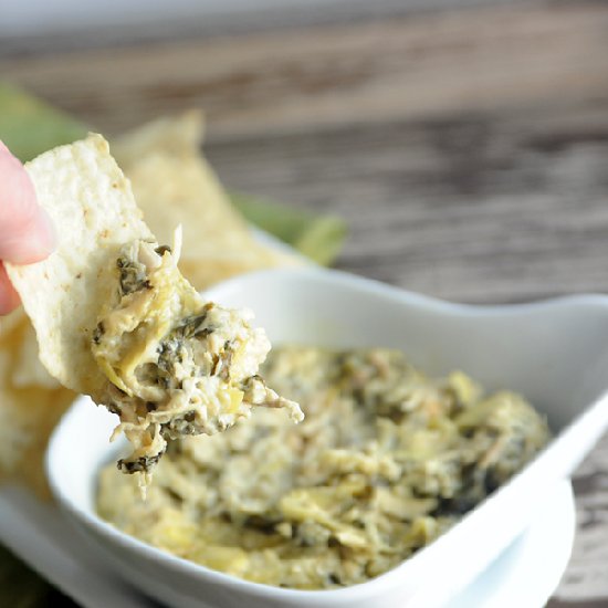 Spinach Artichoke Chicken Dip