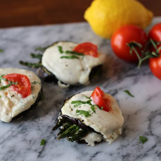 Eggplant & Asparagus Stacks