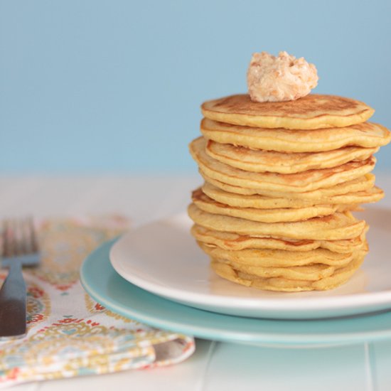 Orange Pancakes with Coconut Butter