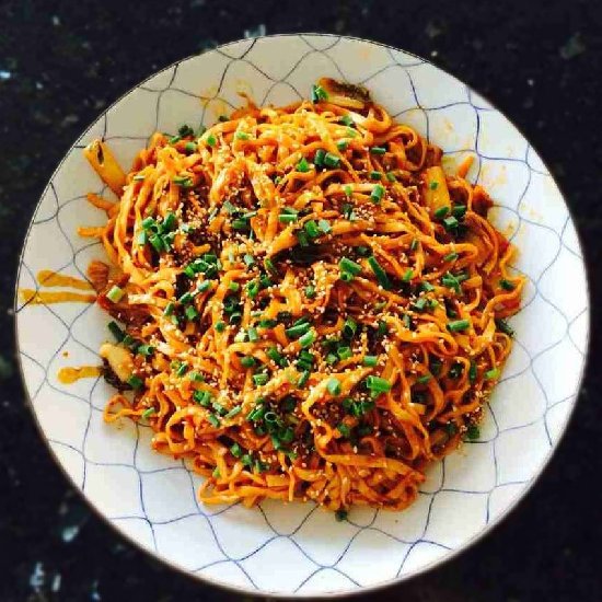 Very Asian noodles stir fry