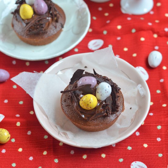 Chocolate & hazelnut easter friands