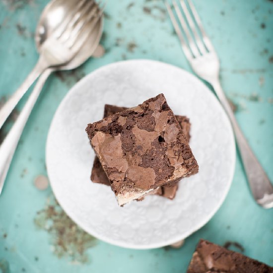 Ridiculously chocolatey brownies