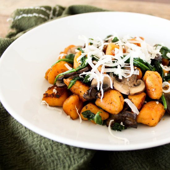 Fried Sweet Potato Gnocchi