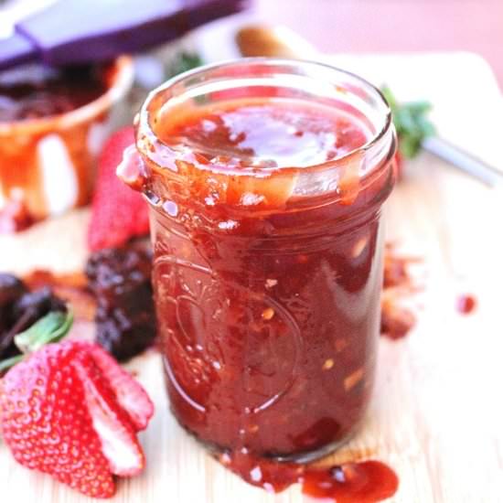 Strawberry Honey Chipotle BBQ Sauce