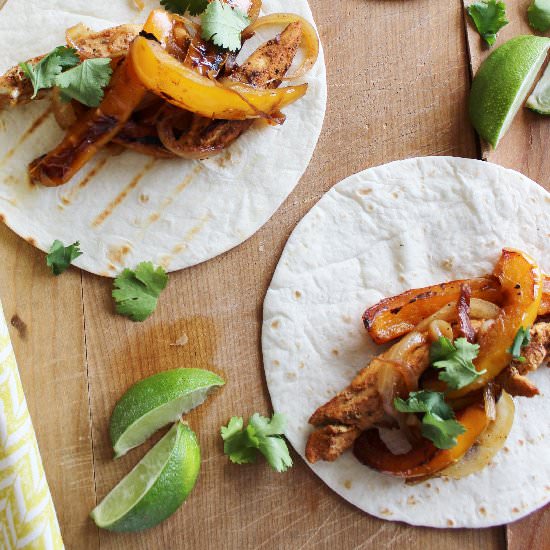 Grilled Chicken Fajitas