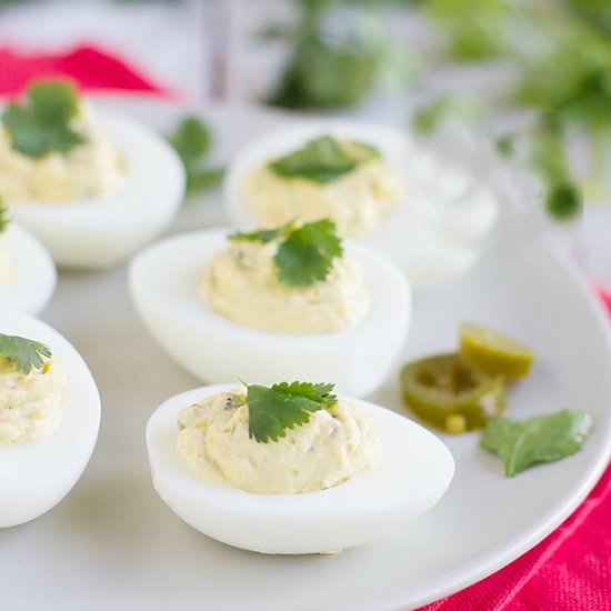 Spicy Southwestern Deviled Eggs