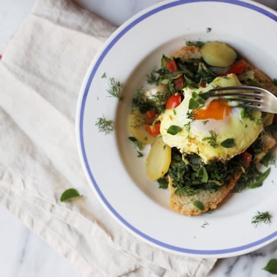 Acquacotta (Greens + Bread Soup)